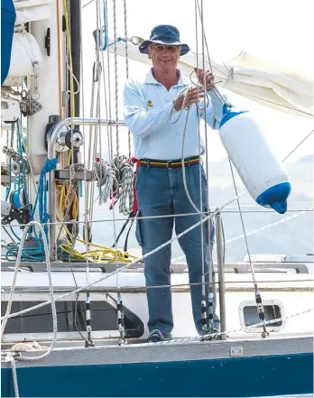  ??  ?? Mervyn Wheatley had sailed 18 Atlantic crossings ahead of the 2017 OSTAR