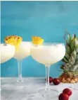  ??  ?? FOR AN alcohol-free option after the festive season, try this spiced piña colada mocktail, with pineapple juice and coconut milk.