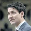  ??  ?? Justin Trudeau