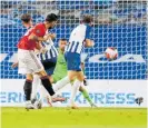  ?? ?? Bruno Fernandes (red) was on target twice for Manchester United against Brighton.