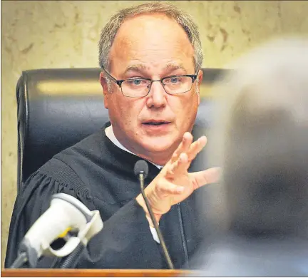  ?? MACOMB DAILY FILE PHOTO ?? Macomb County Circuit Chief Judge James Biernat Jr. is pictured on the bench.