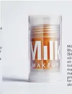  ??  ?? Milk Makeup Blur Stick ($65) is a silicone-, oil- and tint-free mattifying makeup primer for all skin tones.