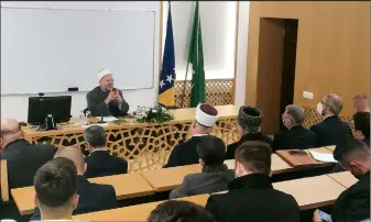  ?? ?? Na Fakultetu islamskih nauka u Sarajevu muftija Ševki Allam održao predavanje na temu „Uloga savremenog muslimana u suočavanju sa izazovima“