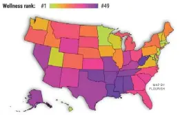  ?? MAP BY FLOURISH ?? Best health for ex-California­ns.