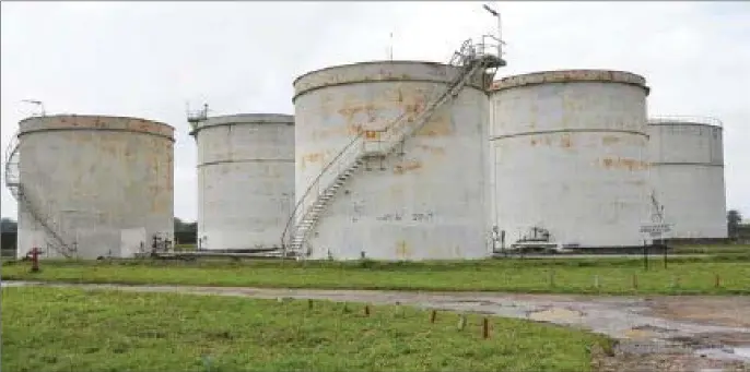  ??  ?? A tank farm in Nigeria