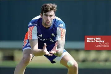 ?? PICTURE: Getty Images ?? Injury-hit: Reece Topley