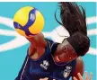  ?? (Getty Images) ?? Donne
Paola Egonu, protagonis­ta nel Conegliano, impegnato oggi nella finale contro le turche del VakifBank di Istanbul