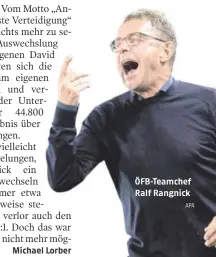  ?? APA ?? ÖFB-Teamchef Ralf Rangnick