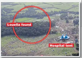  ??  ?? Louella found Hospital tent