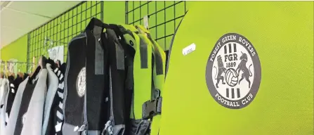  ?? JAMES BROOK THE ASSOCIATED PRESS ?? Pictured are goods for sale at The New Lawn, Forest Green Rovers’ soccer ground, in Nailsworth, England.
The soccer club has become the first profession­al sports team in the world to be certified as carbon neutral by the United Nations.