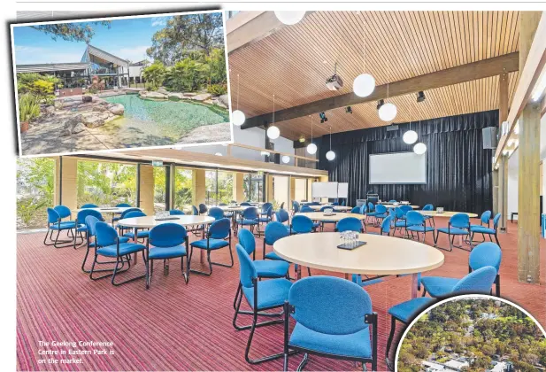  ??  ?? The Geelong Conference Centre in Eastern Park is on the market.