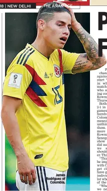  ??  ?? James Rodriguez of Colombia.