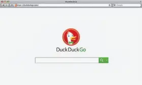  ?? Duckduckgo ?? Search engine DuckDuckGo has attracted attention and investors by emphasizin­g privacy and providing practical results rather than stressing advertisin­g.