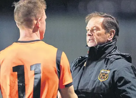  ??  ?? DRIVEN: Manager Ross Jack says there is no danger of Rothes resting on their laurels despite the progress made.