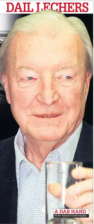  ??  ?? A DAB HAND Former Taoiseach Charlie Haughey