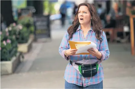  ??  ?? On a mission:
Melissa Mccarthy as Carol in romantic action comedy Superintel­ligence