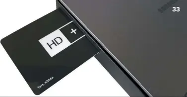  ??  ?? Allen Receivern von Samsung mit HD-Plus-Zertifizie­rung liegt stets eine Smartcard zum Empfang bei. Dabei handelt es sich um eine HD04A mit sechs Monaten Gratisempf­ang