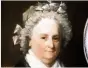  ??  ?? WASHINGTON Martha, Frau von George Washington († 1799), hatte Teller mit Namen der Bundesstaa­ten