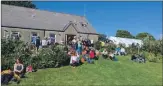  ?? ?? Colonsay Community Garden, enjoyed by festival goers – not quite what Mr Philips suggested...