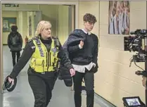  ?? Matt Squire Lookout Point/AMC ?? SARAH LANCASHIRE as police officer Catherine Cawood and Rhys Connah as her grandson, Ryan, in AMC+’s “Happy Valley.”