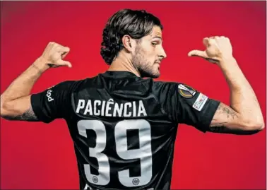  ?? ?? Gonçalo Paciencia, delantero portugués del Eintracht, nuevo jugador del Celta.