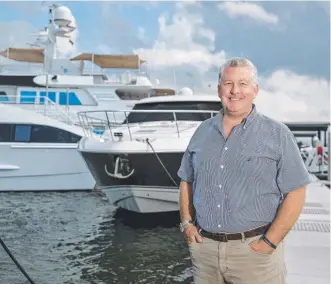  ?? Picture: JERAD WILLIAMS ?? Gold Coast City Marina and Shipyard chief executive Trent Gay.