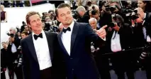  ?? (Photo Patrice Lapoirie) ?? Brad Pitt et Leonardo DiCaprio au Festival de Cannes.