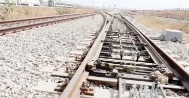  ?? Photo: John C. Azu ?? Track of the 186km Abuja-Kaduna railway built with Chinese loan