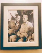  ??  ?? A photo of General Douglas MacArthur with President Sergio Osmeña hangs in Cicada Tapas & Bar.