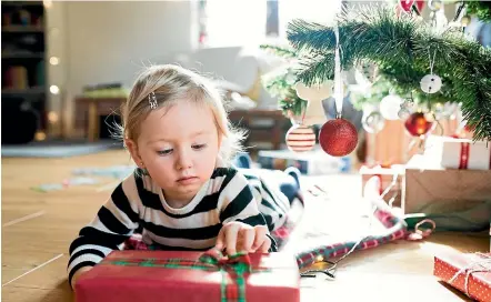  ??  ?? Christmas gifts with small pieces pose a risk to young ones.