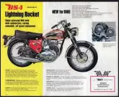  ??  ?? Although BSA plainly intended to market their Spitfire Rocket as a super-sportster, the factory trim was surprising­ly staid