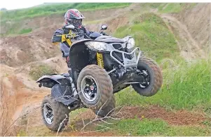  ?? FOTO: KYMCO ?? Quads wie das Kymco Maxxer spielen ihre Stärken im Gelände aus.