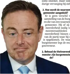  ?? FOTO JAN VAN DER PERRE ?? Zal Bart De Wever kiezen voor ontslag of titelvoere­nd burgemeest­er worden?