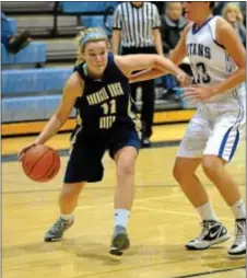  ?? File photo by John Gleeson ?? Council Rock South senior Courtney Brown tallied 23 points in the Hawks’ win over Wissahicko­n Jan. 19 in the Suburban One Challenge.