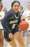  ?? STAFF PHOTO BY OLIVIA ROSS ?? Bradley Central’s Kimora Fields is shooting 70% so far in her star prep basketball career for the legendary Bearette program.