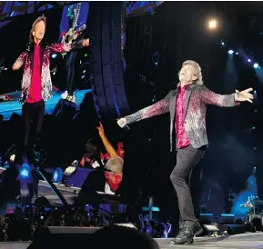  ?? ENRIC MARTI/THE ASSOCIATED PRESS ?? Mick Jagger and the Rolling Stones performed Friday in Havana, Cuba, becoming the most famous act to play there since the country’s 1959 revolution.