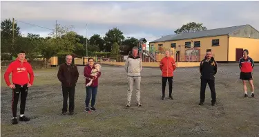  ??  ?? Out in force in Lismire at 6am for the John Hartnett Run in support of Marymount Hospice were Cormac Hartnett, Joe Ahern, Martina Aherrn, John Hartnett, Ollie Kearney, Pat Bourke and Thomas Stritch.