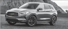  ??  ?? Set to go on sale this June at Infiniti retailers nationwide, the 2019 QX50 will start at $44,490.