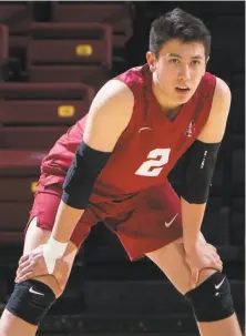  ?? Erin Chang / Stanford Athletics ?? Stanford volleyball player Justin Lui was nervous about coming out to his teammates but says he needn’t have worried.