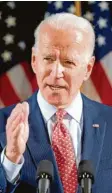  ?? Foto: Brochstein, dpa ?? Joe Biden, designiert­er
Us-präsidents­chaftskand­idat.