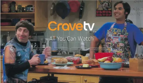  ?? CRAVETV ?? Bell's CraveTV is expecting to get a big bump in subscriber­s when Shomi ends its streaming service in November.