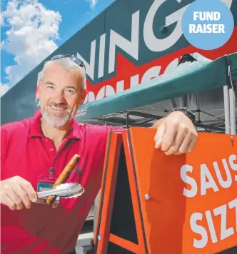  ??  ?? HELPING: Bunnings is supporting Rural Aid’s Buy a Bale Campaign by running sausage sizzles from 9am-4pm Friday, August 10 to help drought affected families and provide livestock feed.