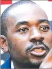  ??  ?? Nelson Chamisa