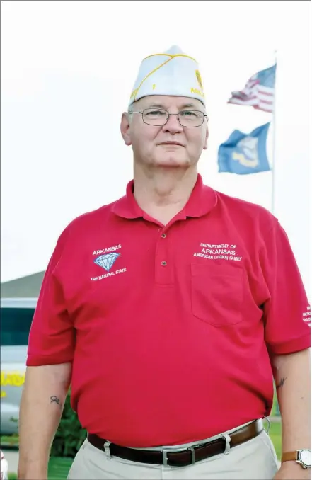  ?? STACI VANDAGRIFF/THREE RIVERS EDITION ?? Doyle Batey of Beebe is the new commander of the American Legion Department of Arkansas. Elected in June, he will spend the year traveling the state and visiting with members of more than 100 American Legion posts across Arkansas.