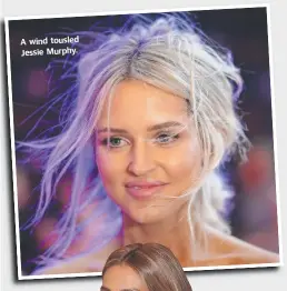  ??  ?? A wind tousled Jessie Murphy.