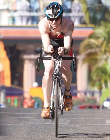  ?? Photo: Fiji Triathlon ?? A participan­t at Fiji Internatio­nal Triathlon last year.