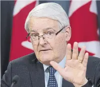  ?? ADRIAN WYLD THE CANADIAN PRESS ?? The rationalit­y that Transport Minister Marc Garneau exhibited in his tasks as a minister is combined with relatively short political antennas, Chantal Hébert writes.