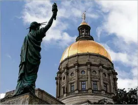  ?? Others, BOB ANDRES/AJC 2015 ?? Georgia Senate Bill 215 could gut Georgia’s Open Records Act by making sharing of public records difficult and expensive. And it would give who don’t deserve protection, an invisibili­ty cloak behind which they can hide.