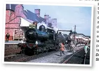  ?? RON FISHER ?? ‘Dukedog’ No. 9017, at the head of the Talyllyn special, takes water at Welshpool.