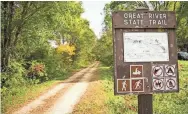 ?? TRAVEL WISCONSIN ?? Great River State Trail runs 24 miles.